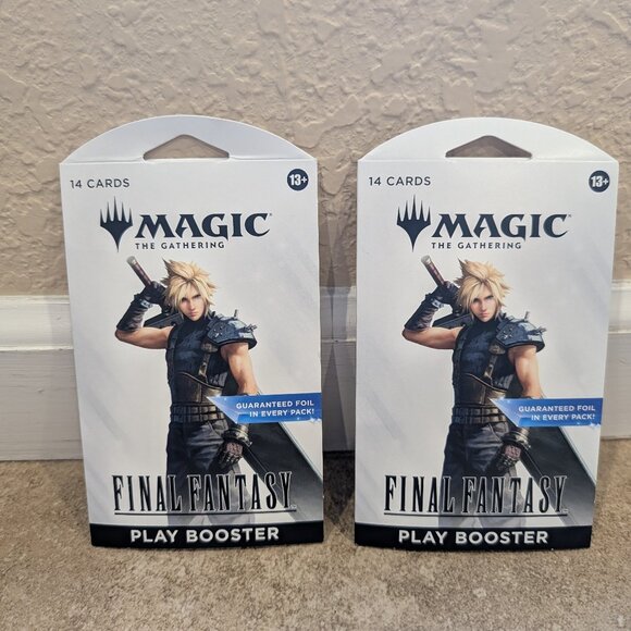 2 Magic The Gathering Final Fantasy Booster Play Booster Packs Trading Cards New - Picture 1 of 8